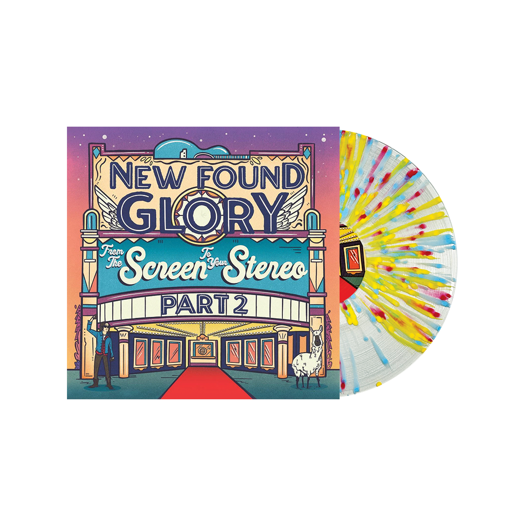 New Found Glory - From The Screen To Your Stereo Part 2 - Standard - Clear with Canary/Baby Blue/Red Splatter