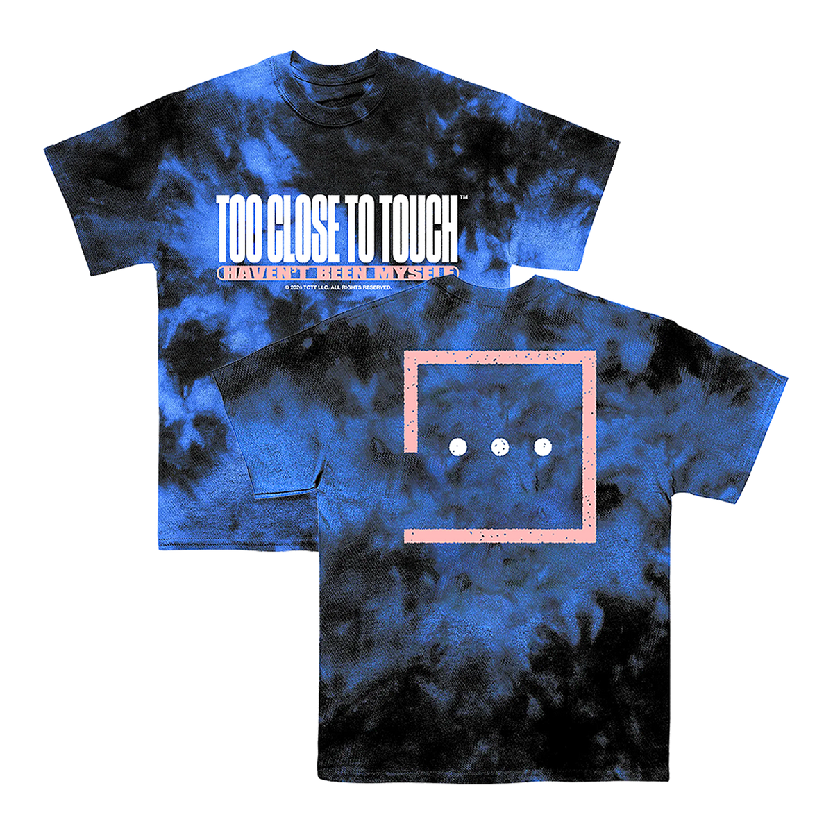 Too Close To Touch - Blue Tie-Dye Tee